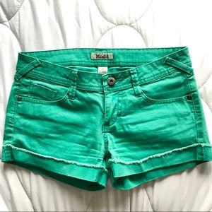 ❌SOLD!✨Teal Cut off Shorts